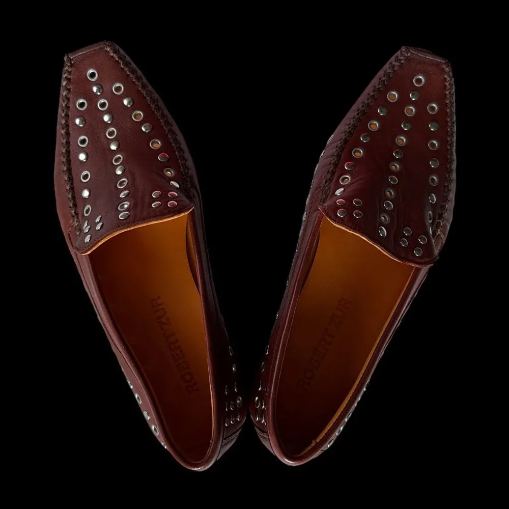Robert Zur True Glove Leather Vero Shoes Flats Loafers Slip-Ons 8 Soft Brown EUC - Picture 9 of 10